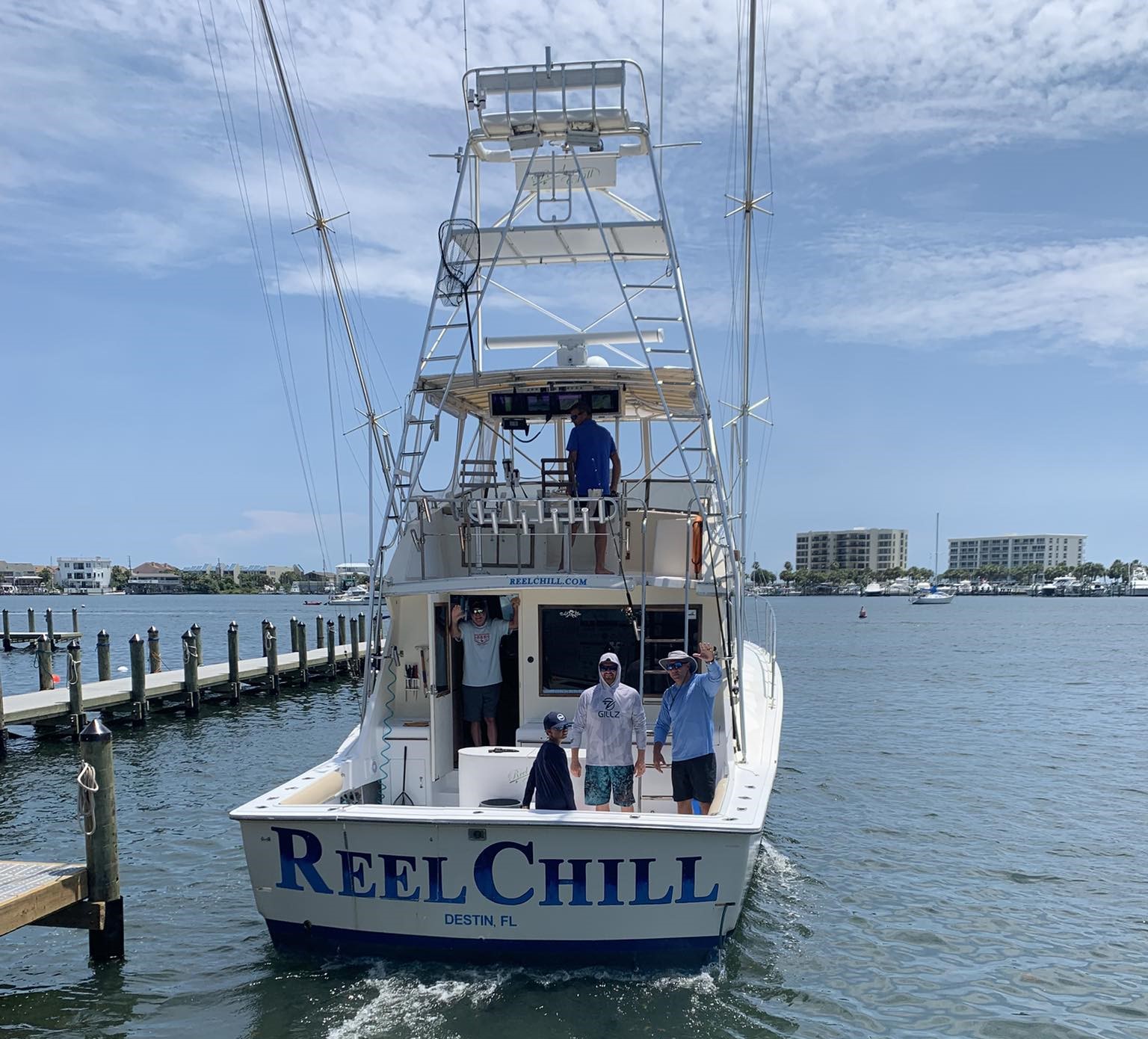 Reel Chill Charters - Back View