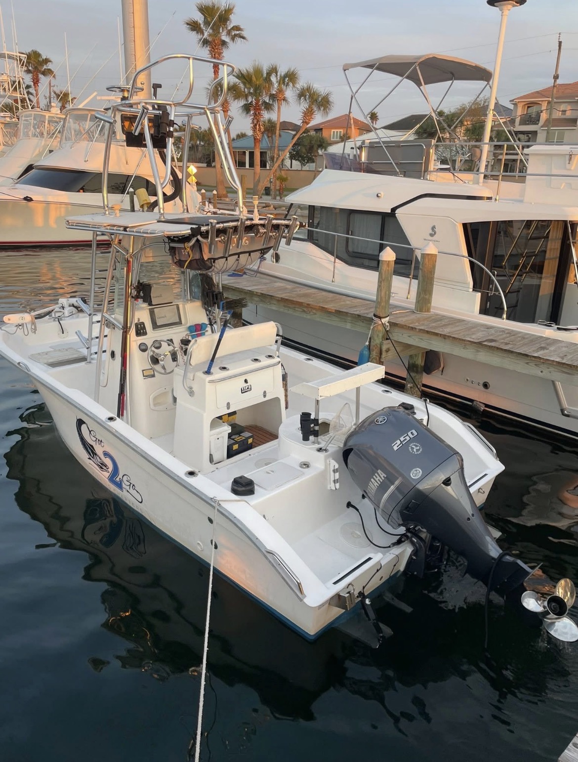 Got 2 Go Fishing Charters - Back View